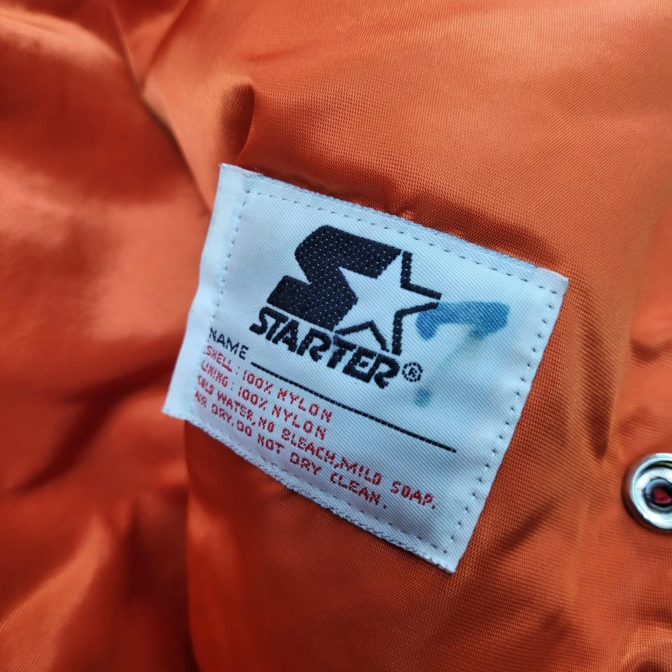 VTG San Francisco Giants Jacket Mens XL Black MLB Baseball Starter Satin Bomber - Image 4 of 4