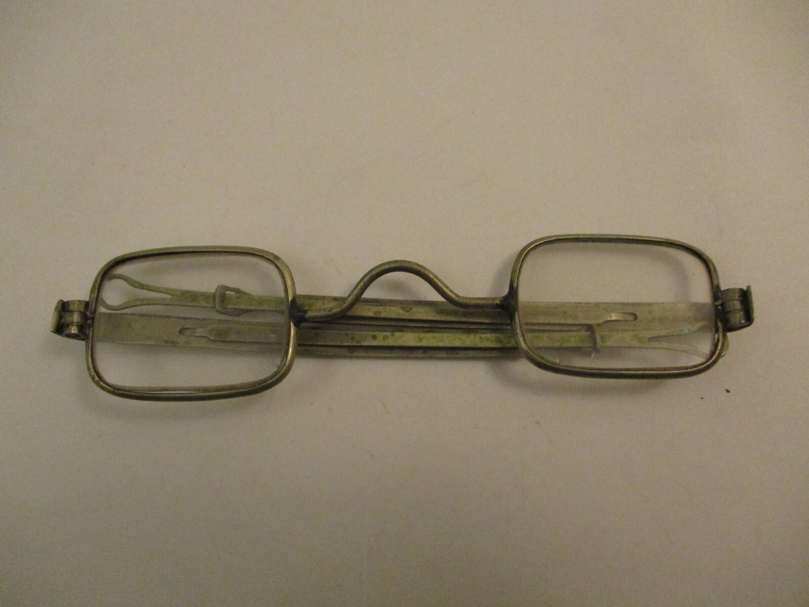Vintage Antique Unique Rectangular Eyeglasses Ext… - image 1