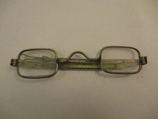 Vintage Antique Unique Rectangular Eyeglasses Extendable Arms Glasses Spectacles