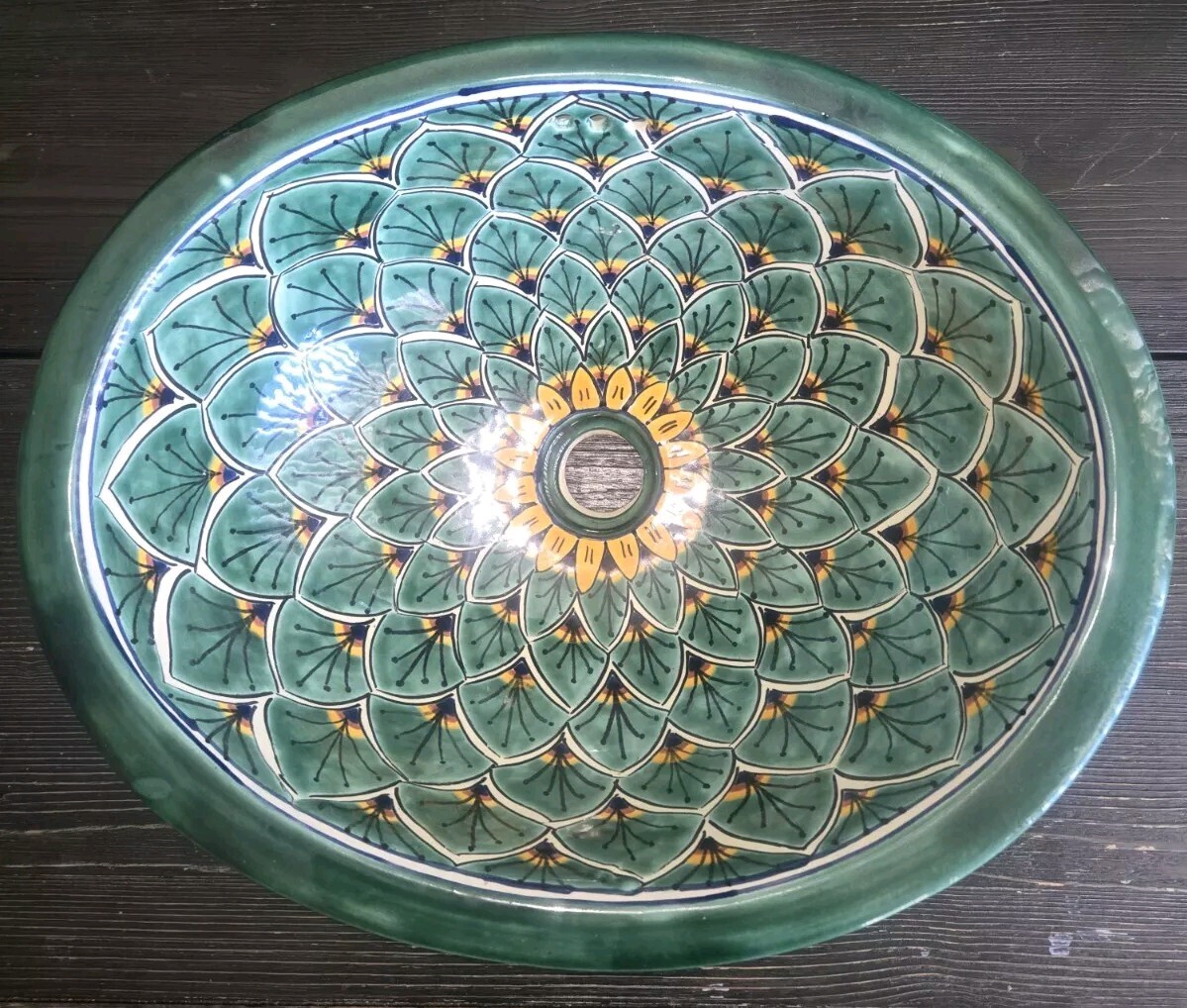 Mexican Handmade Talvera Drop In Undermount Sink  17