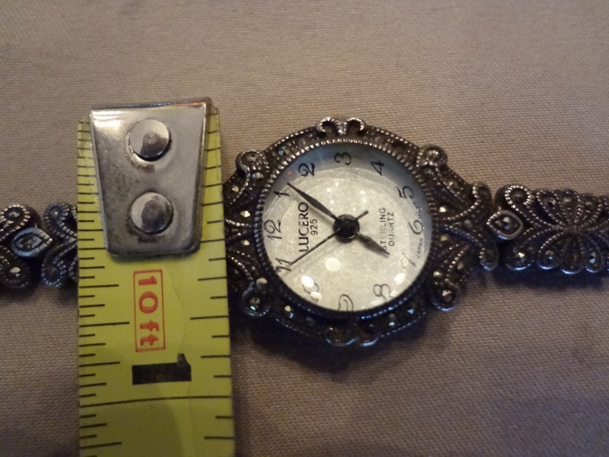 VINTAGE STERLING SILVER WATCH-925--VERY BEAUTIFUL AND VERY 
