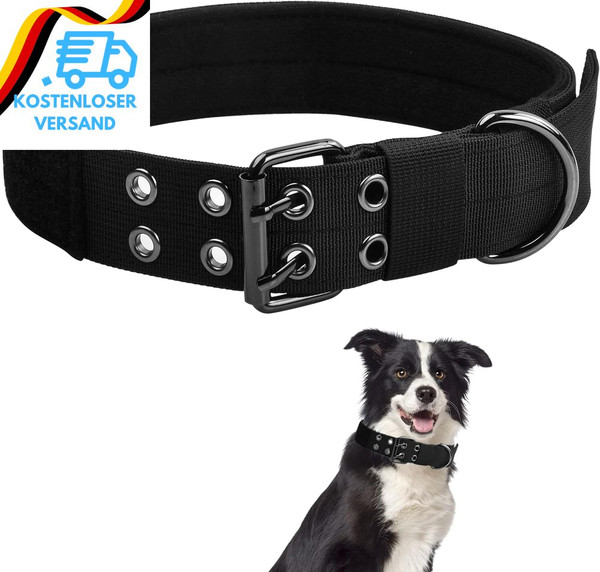 Taktisches Hundehalsband Weiches Verstellbares Halsband FüR GroßE & Kleine Hunde-image