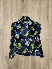 Minecraft Kids Boys Plush Creeper Bath Robe Video Game Soft Childrens Sleepwear