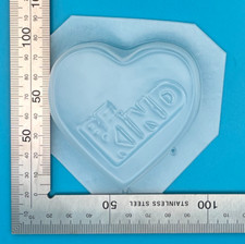 Be Kind Heart LPDE Mould Bath Bomb Soap Resin Jelly Chocolate Wax Craft Concrete