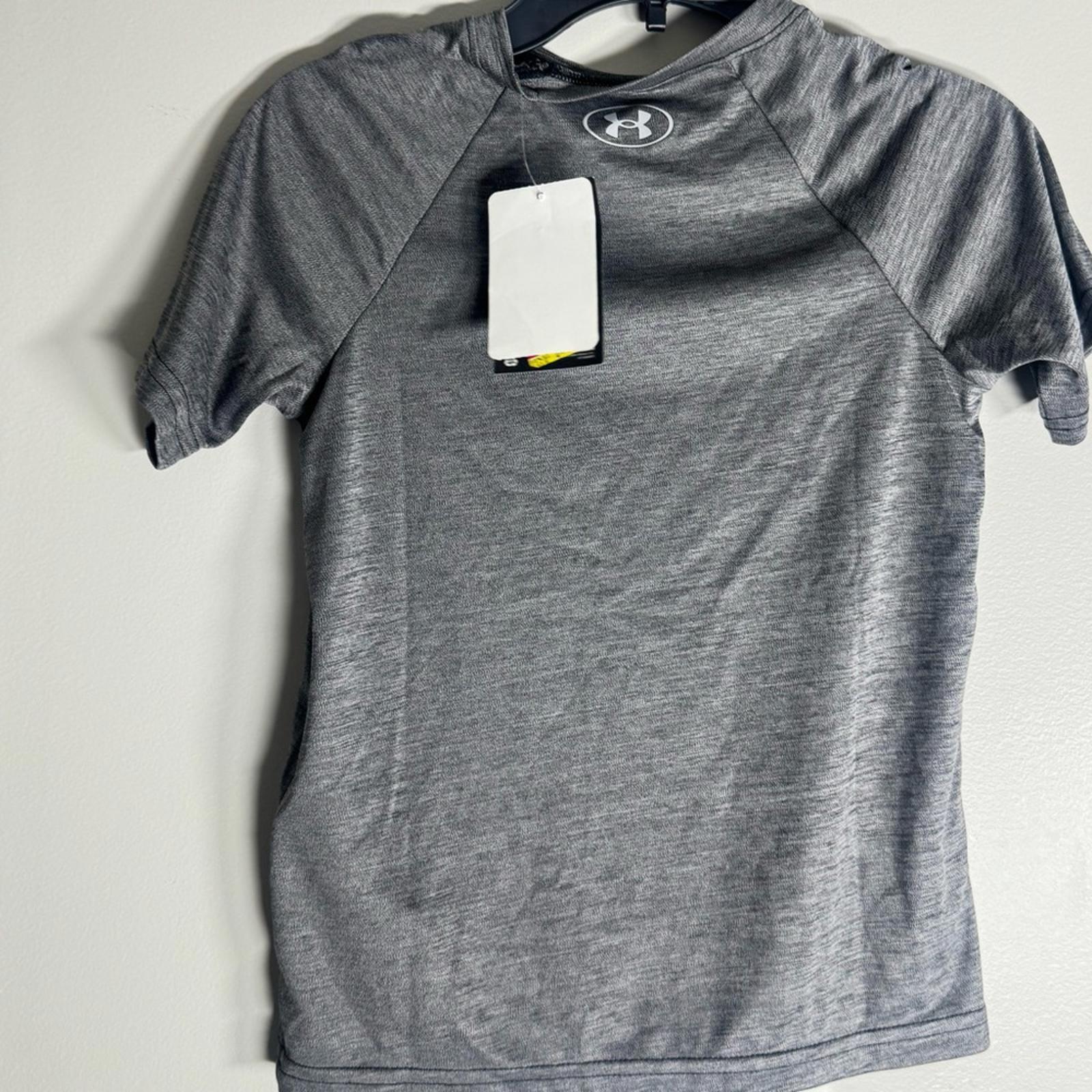 Under Armour Boys🔥❤️ shirt Tech Split Logo HybridShort Sleeve T shirt boys tee thumbnail 6