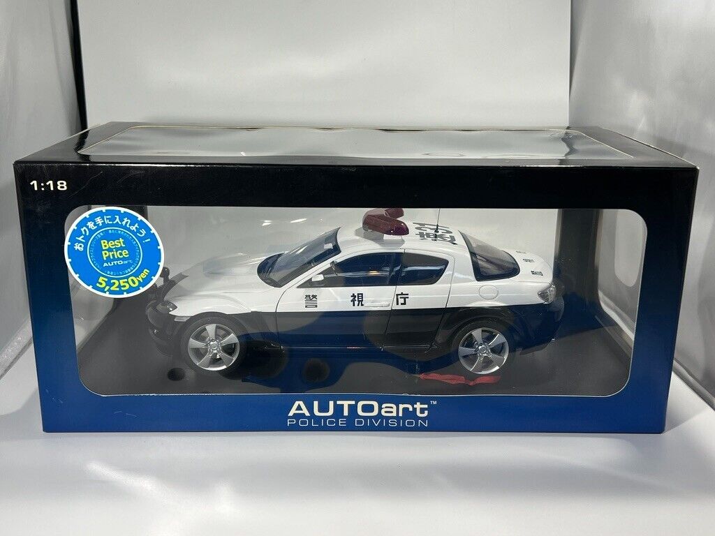 1/18 AUTOart Mazda RX-8 Japanese Police Car NIB RARE US 1/18 AUTOart Mazda RX-8 Japanese Police Car NIB RARE US