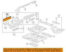 GM OEM 18-23 Enclave Rear Body Floor Floor Rails-Outer Rail Extn 84234231