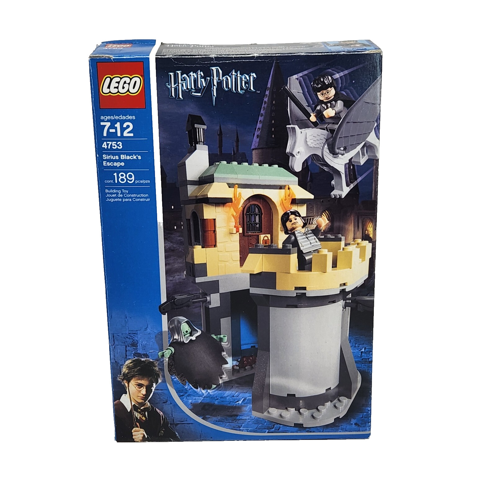 HARRY POTTER LEGO SET # 4753 SIRIUS BLACK'S ESCAPE 100% COMPLETE IN BOX