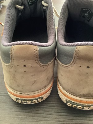 Crocs Hank Haney Gray Leather Wingtip 