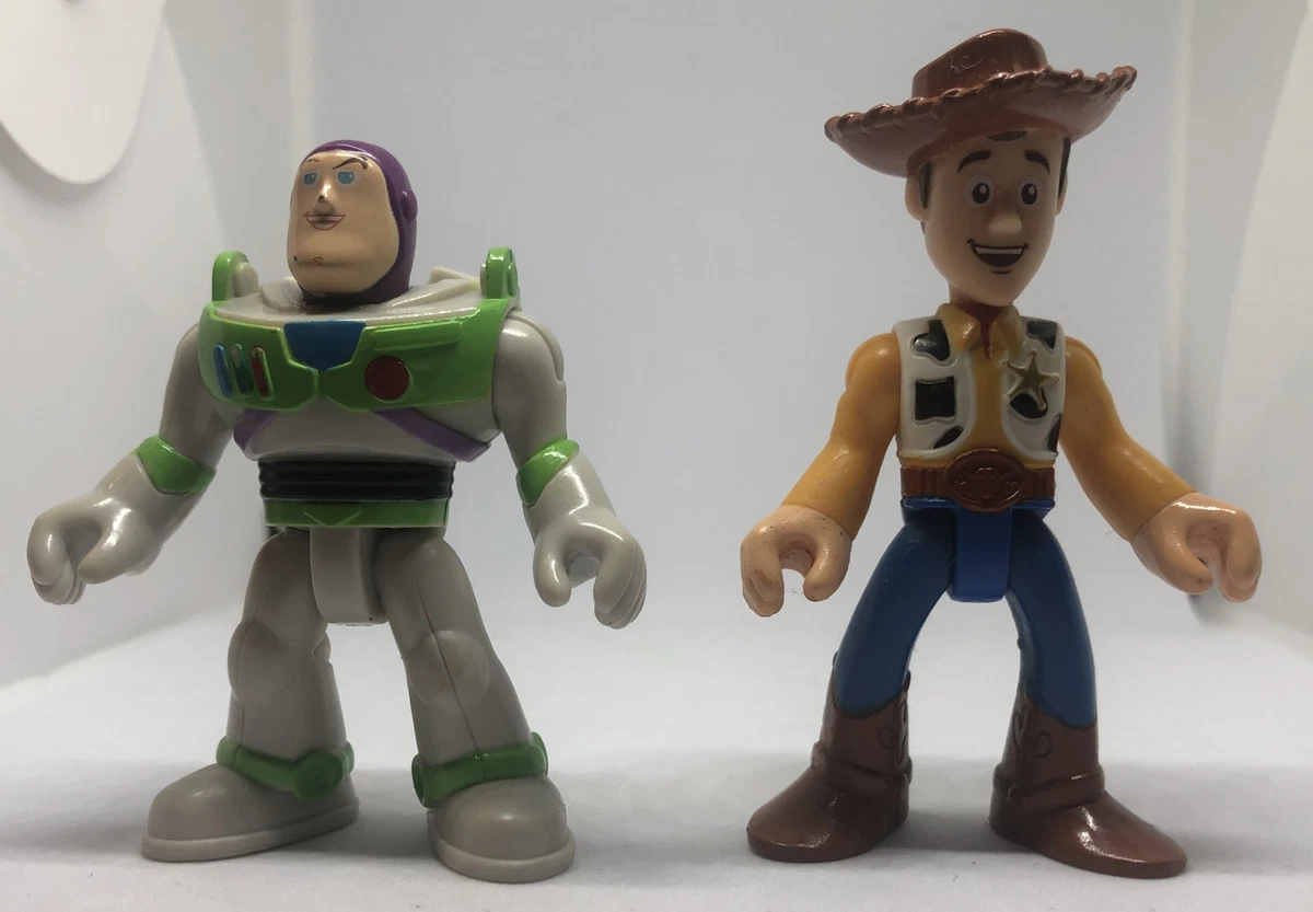 Imaginext Toy Story Lot Of 2 Buzz Lightyear And Woody eBay
