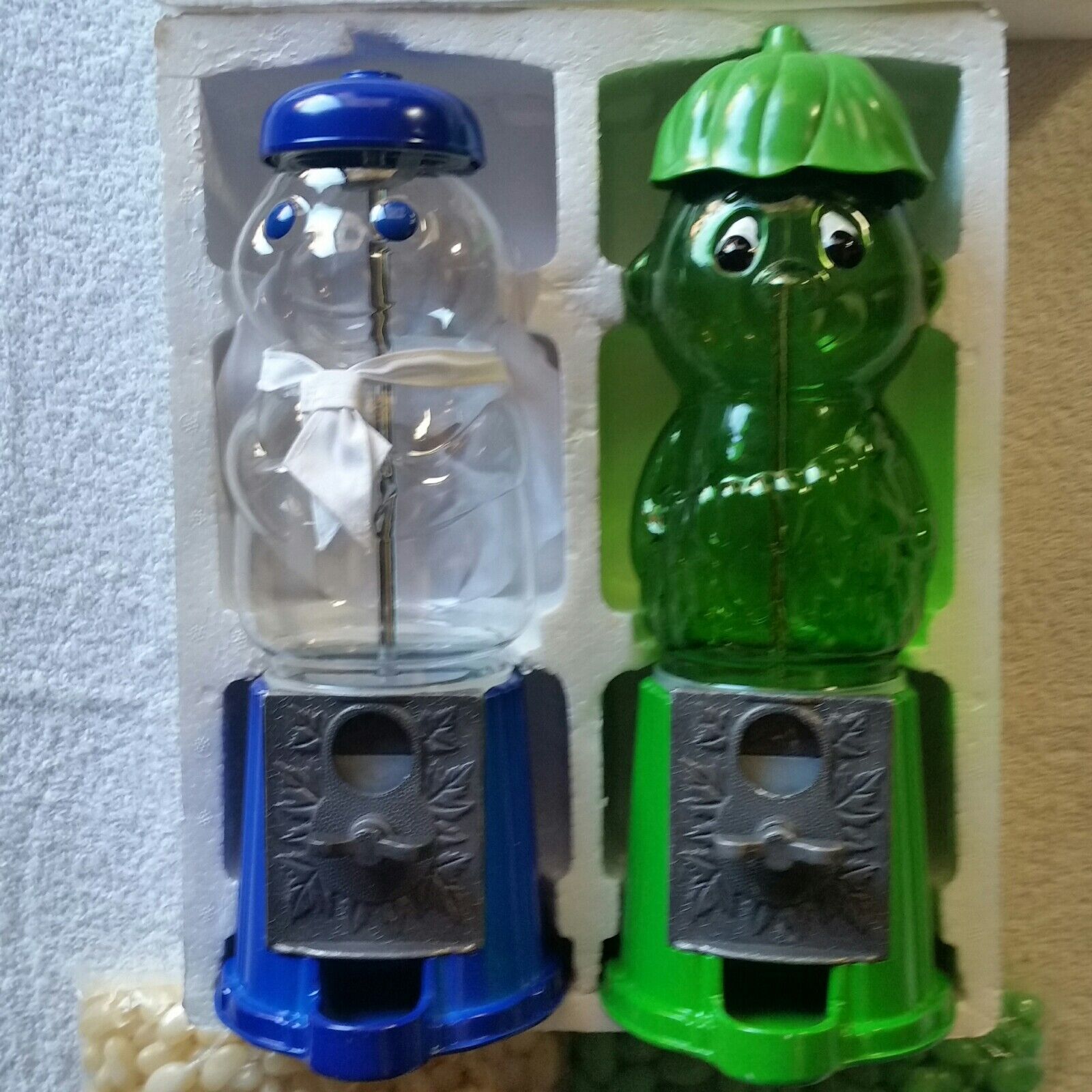 1996 Pillsbury DOUGHBOY Green Giant LITTLE SPROUT Glass Jelly Bean