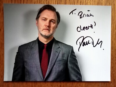 David Morrissey ''The Walking Dead'' ''Dr Who'' ''Gone'' Hand Signed Photo AFTAL COA