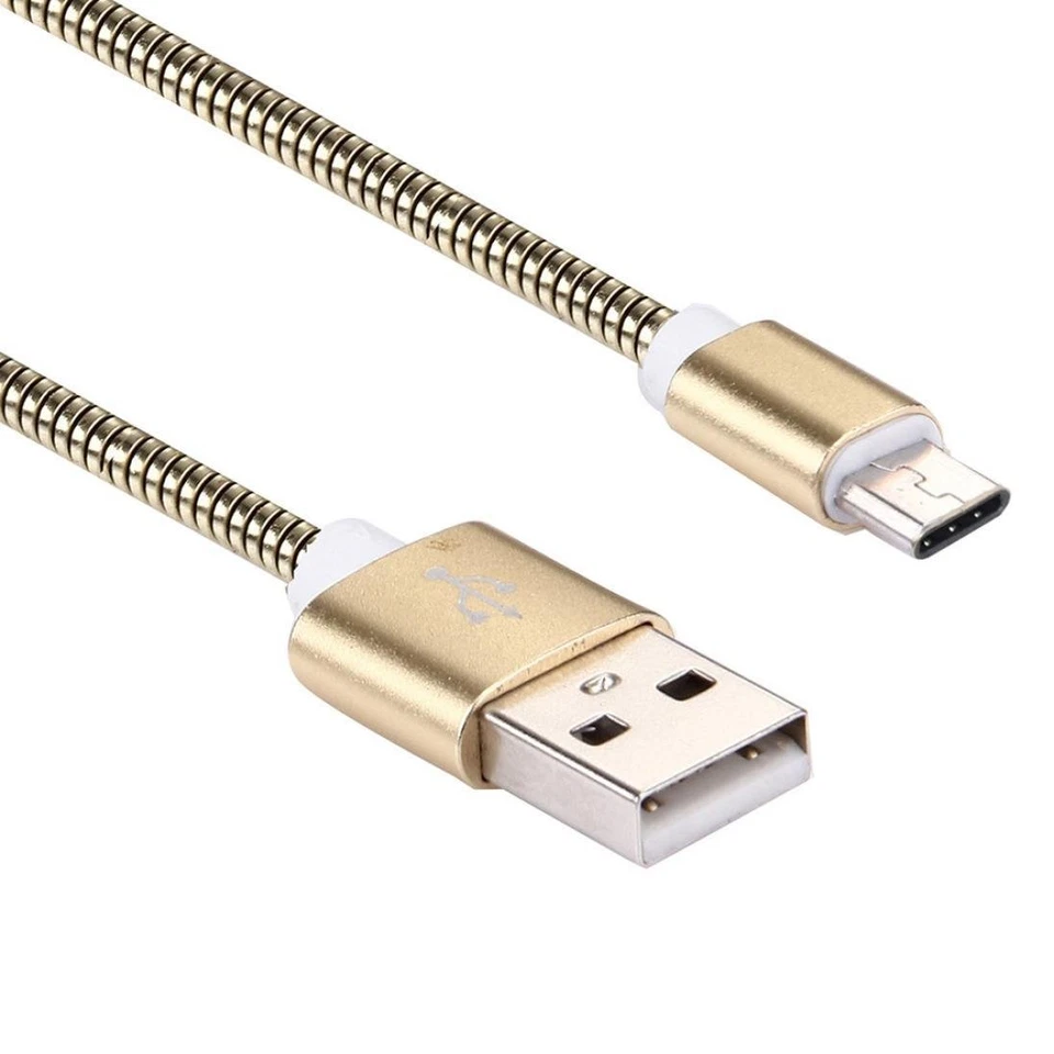 ZEFR BLINDADO Acero USB C a USB A (3,3 pies/1 m) Samsung Google Apple LG (DORADO) Foto 4 de 4