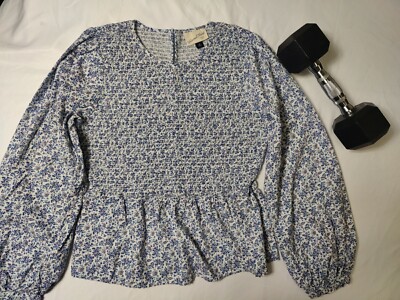 Universal Thread Goods Co Round Tie Neck Long Sleeve top size-M #392