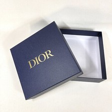 DIOR Large Blue Gift Box 8x8x3 Storage Organizer Keepsake Case Luxury Packaging