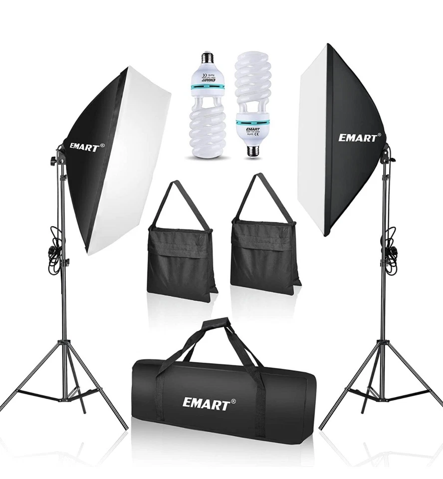 EMART Softbox Lighting Kit with Sandbag Professional Camera Light Kit for Studio - Image 2 of 4