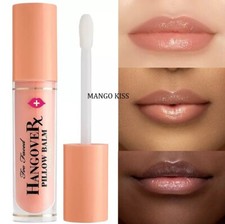 TOO FACED Hangover Pillow Balm Ultra-Hydrating Lip Treatment, Mango Kiss, NIB