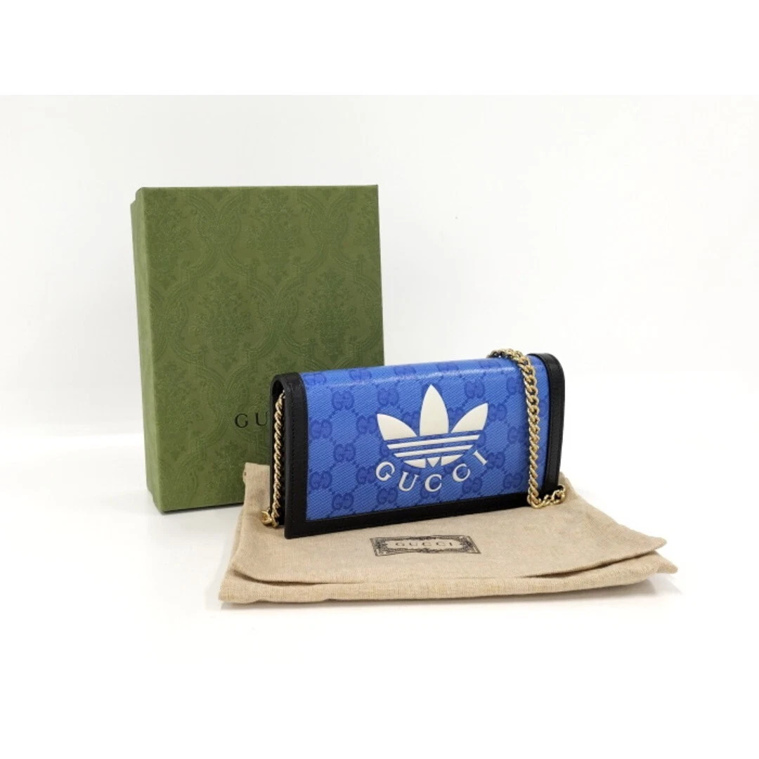 Authentique sac à main bandoulière Adidas × Gucci GG Supreme Chain 621892 2412M
