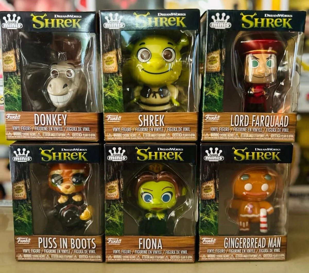 FUNKO MINIS DREAMWORKS SHREK COMPLETE SET OF 6 **NEW** | eBay