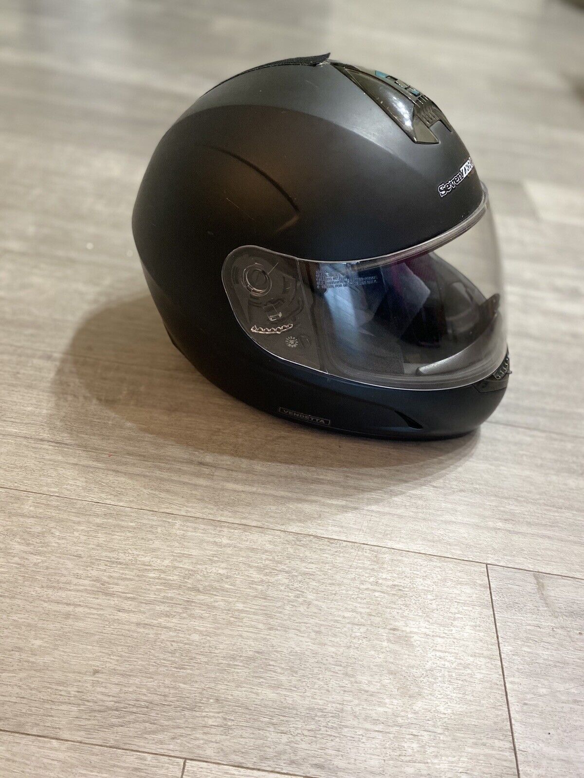 Seven Zero Seven Motorcycle Helmet, size small, matte black. | eBay