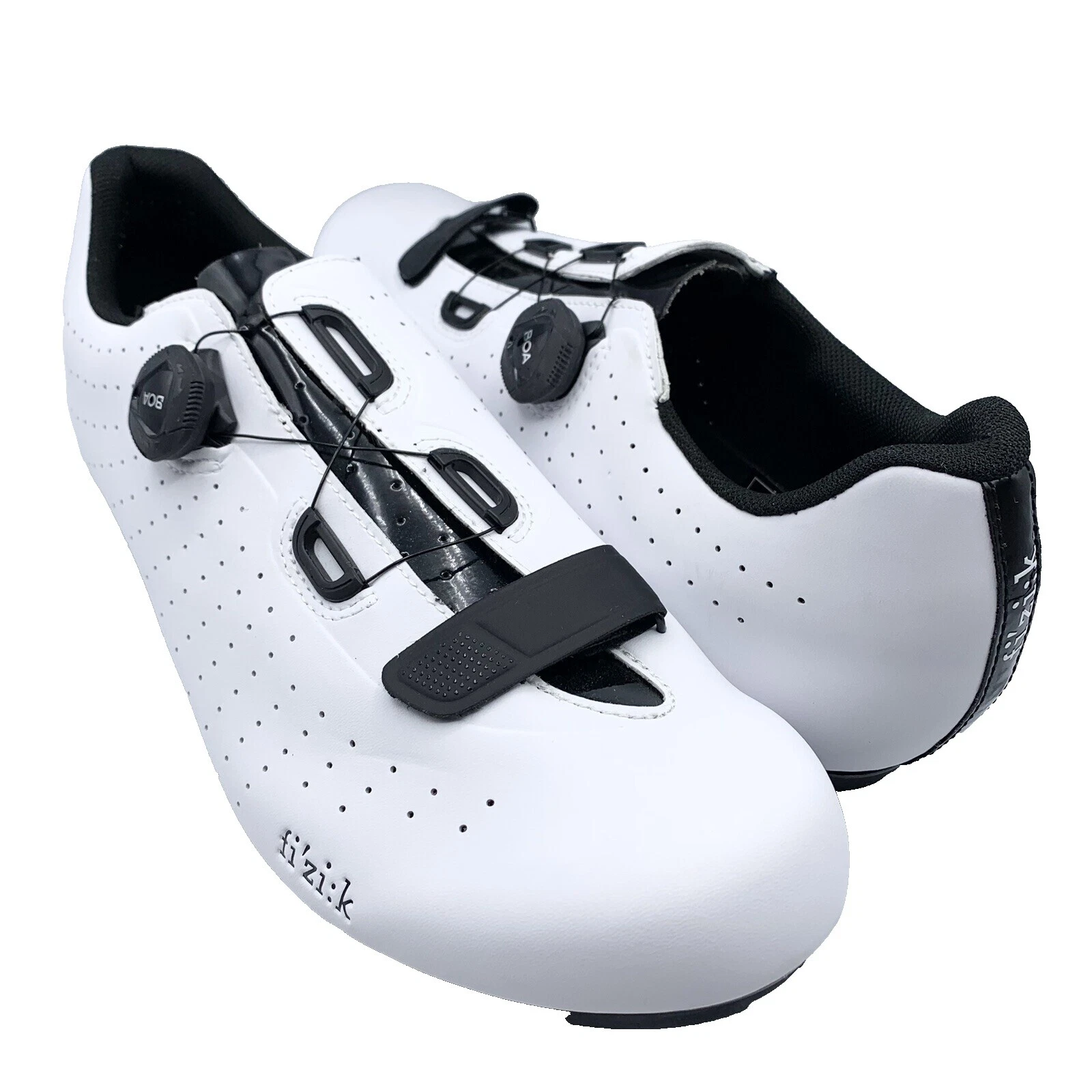 Fizik White Cycling Shoes for Men