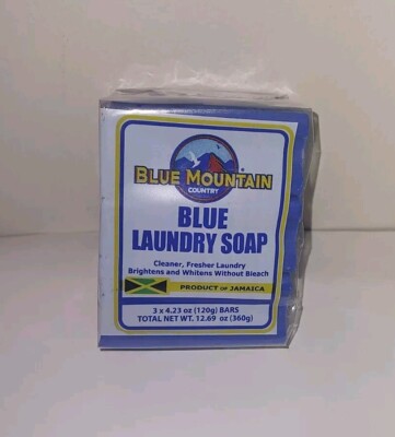 Blue Mountain Country Blue Laundry Soap 1 Pack 3 bars Product Of Jamaica New