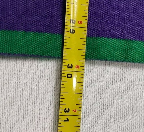 Salty Dog GANT Polo Shirt Mens Large Purple Green Striped Short Sleeve Casual - Picture 4 of 8