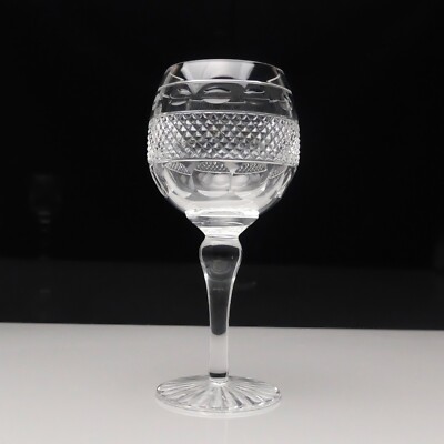 Cumbria Kristall Grasmere Schliff großes Weinglas 7 1/4'' 18,4 cm hoch