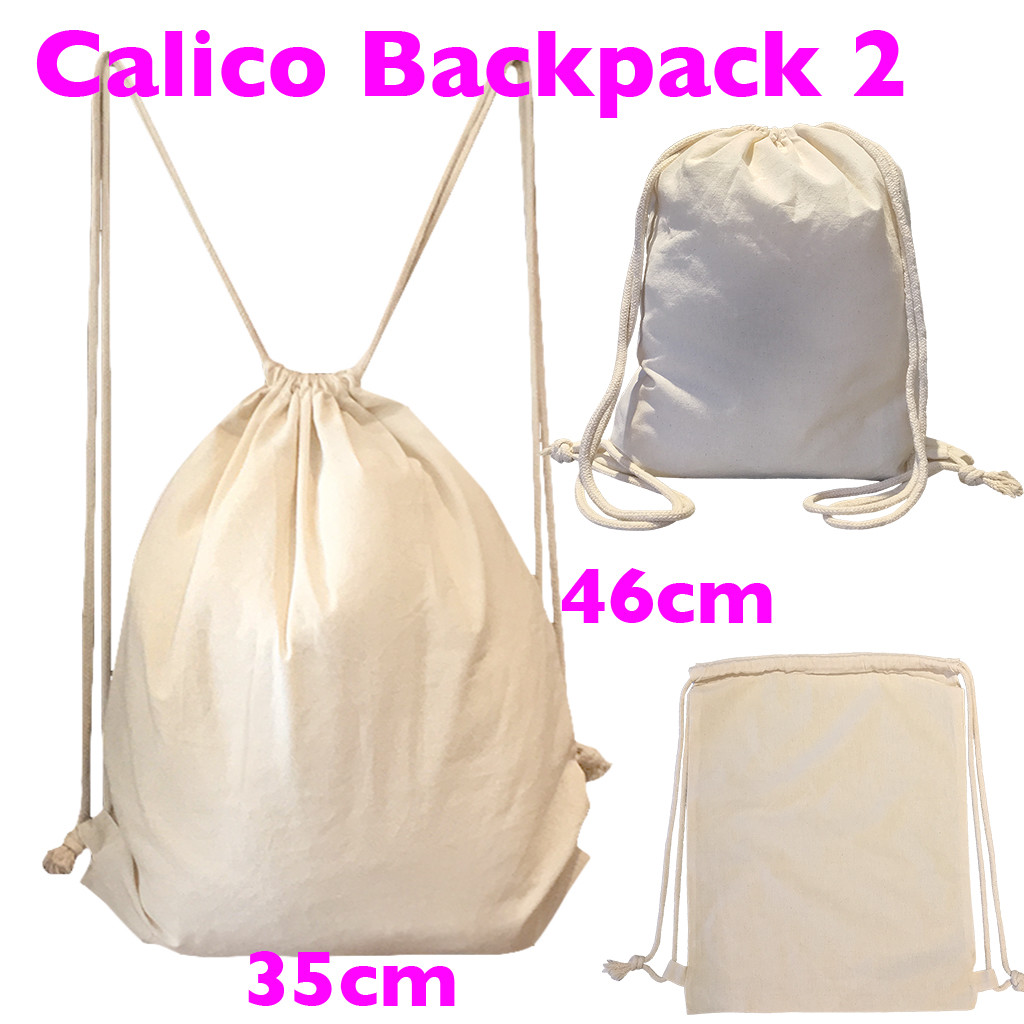Calico Bags Backpack Shoulder Drawstring Backpack Calico Bag S2 46