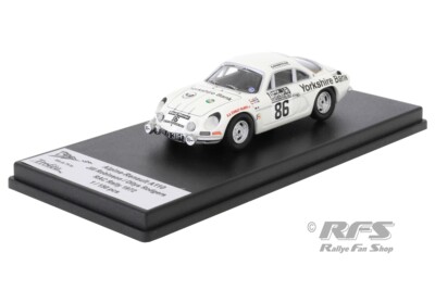 Alpine Renault A 110 RAC Rallye Rally 1972 Robinson Rodgers 1:43 Trofeu RRuk75