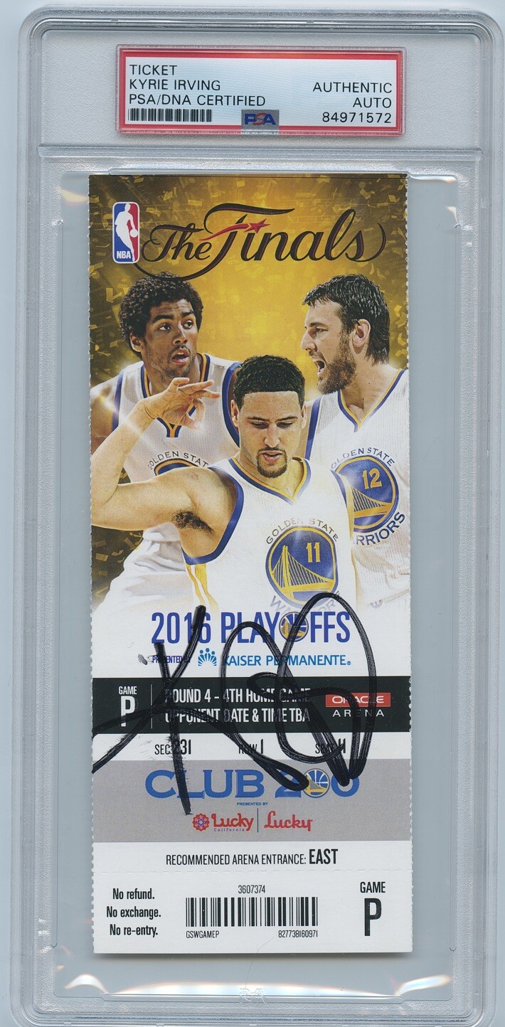 Kyrie Irving Autographed Signed Cleveland Cavaliers 2016 Finals Game 7 Ticket Stub Psa/Dna Cavaliers 