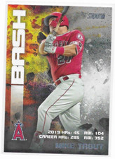 2020 Stadium Club Bash and Burn — Mike Trout, Los Angeles Angels