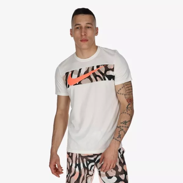 NWT NIKE DRI FIT SPORT CLASH LOGO TRAINING T SHIRT WHITE DM6511