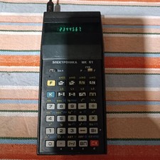 Vintage calculator Elektronika MK-61 works.