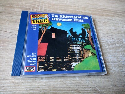   TKKG CD Folge 44 -- Um Mitternacht am schwarzen Fluss - Europa - RAR !!  