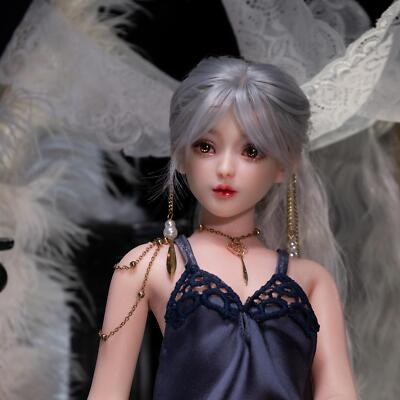 60CM Magic Doll Soft Humanoid Pluggable Silicone Entity Bjd Doll Star Purple 3D