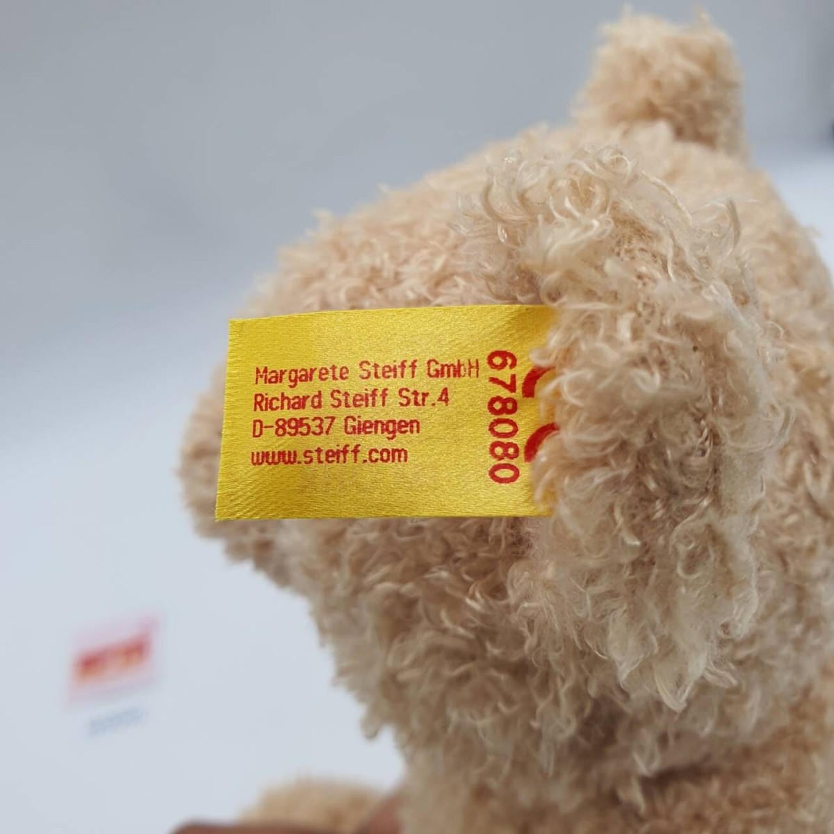 My first Steiff W040 Teddy bear Steiff×Bell net Plush 10