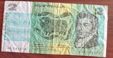 1985 Australian $2 Paper Banknote - Johnston/Fraser Signatures LHK 282472