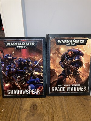 Warhammer 40k Handbücher Regelbuch Space Marines Games Workshop Shadow Spear sehr guter Zustand