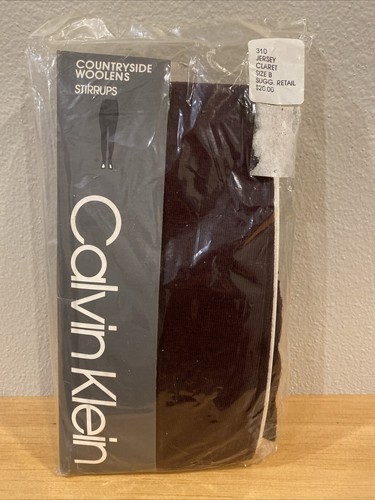 NOS 1985 Stirrup Pants Calvin Klein Wool Blend Vintage “claret” Size B (pic)