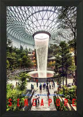 Singapore Jewel Changi Air Framed Wall Art Poster Canvas Print Picture
