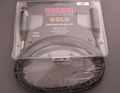 New Mogami GF Gold Analog Ref Microphone Cable 6 Ft