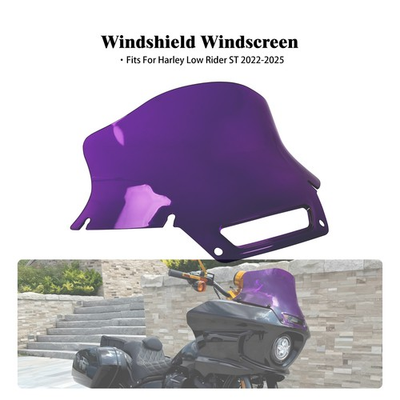#ad 8.5quot; Windshield Purple Windscreen Fits For Harley Low Rider ST FXLRST 2022 2025 $74.25