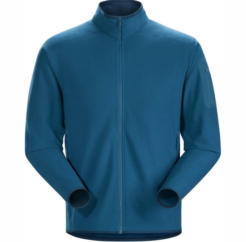 Arc'teryx Delta Lt Jacket Men's - Small - Illiad / Blue - Polartec Light Fleece