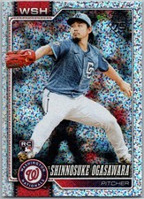 2026 Topps Confetti Foil Shinnosuke Ogasawara Rookie Parallel Card RC #32. rookie card picture