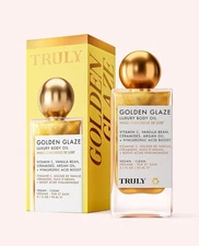 Truly Golden Glaze Luxury Body Oil Vegan Hyaluronic Acid Boost, 3.1 fl oz