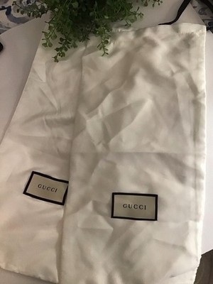Gucci   2- White Shoe Dust Bags