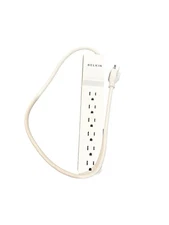Belkin 6-Outlet Home and Office Power Strip Surge Protector, 