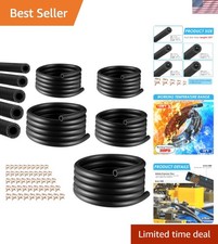 10Ft 5 Sizes Fuel Line Hose Kit - 3/8" 5/16" 1/4" 1/2" 3/16" ID