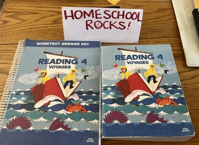 BJU Press Reading 4 Voyages +  Worktext Answer Key 3rd Edition Homeschool Rocks!